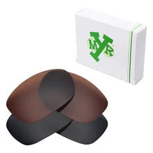 2 пары Mryok поляризованные Сменные линзы для солнцезащитных очков-oxley Ten невидимые черные и бронзовые коричневые