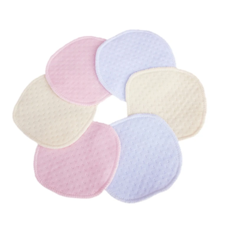 

Reusable Washable Soft Cotton Absorbent Mom Mother Baby Breast Feeding Nursing Pads Bra Inserts Supplies Random color-20