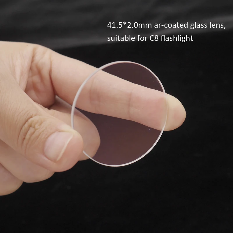 

41.5*2.0mm ar-coated glass lens suitable for C8 flashlight