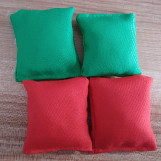 Weather Resistant Cornhole Bean Bags Set Of 8—Red+Green Outdoor Sport Kids Toys For Children 6