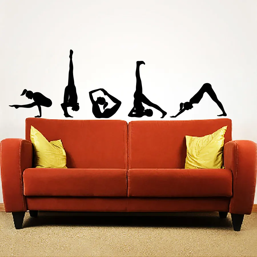 Popular Home Claptrap Decor Difficult Yoga Poses Wall Decals Vinyl