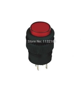

16mm Mount Red 2 Pin SPST NO Momentary PushButton Switch With 3VDC LED