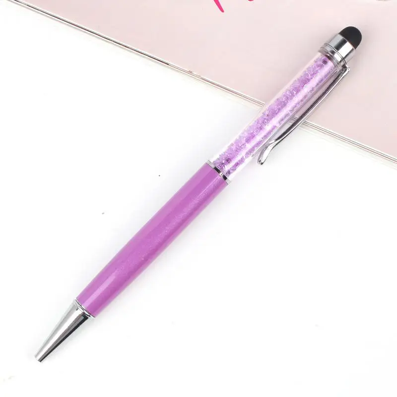 1 шт. Алмазная шариковая ручка ручки с кристаллами Канцелярские Шариковые ручки для офиса и школы подарок серьги бусины Nacklace - Цвет: 1 PC  G