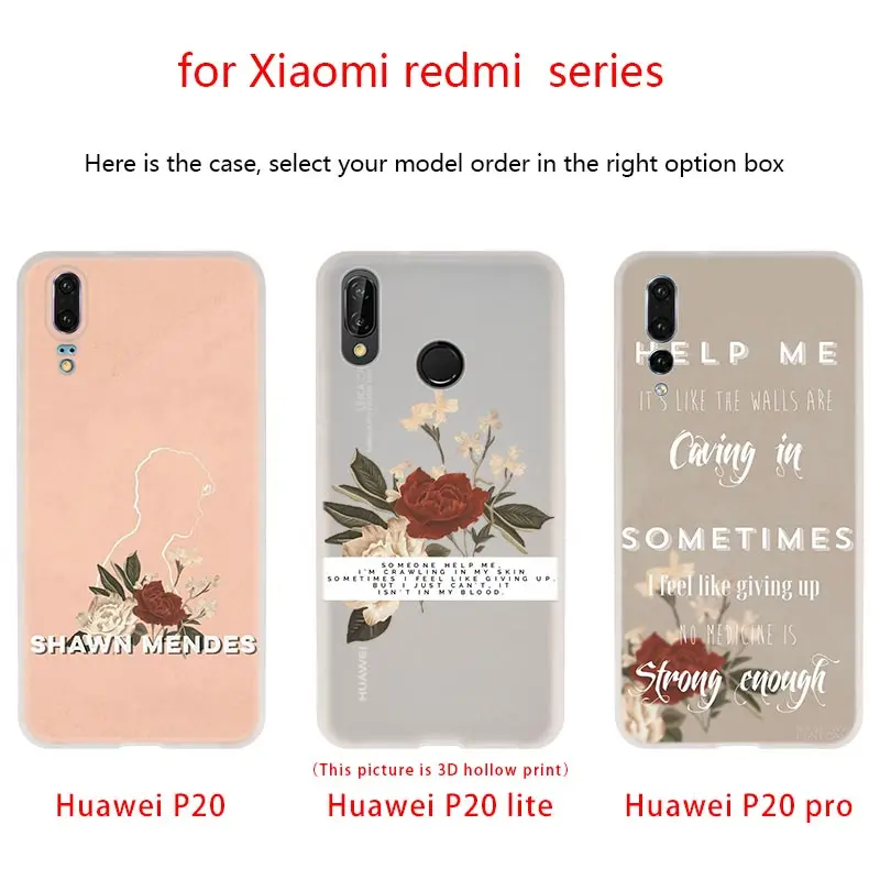 Мягкие чехлы для Huawei P40 P30 P20 Pro P10 Lite E Plus P Smart Z 2020 2019 Shawn Mendes 98|Бамперы| |