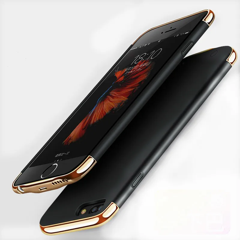 

Gorgeous Backup External Battery Charger Case for iPhone 6 6s 6 plus 6s plus Portable Backup Power Bank Case Cover no jaw chin