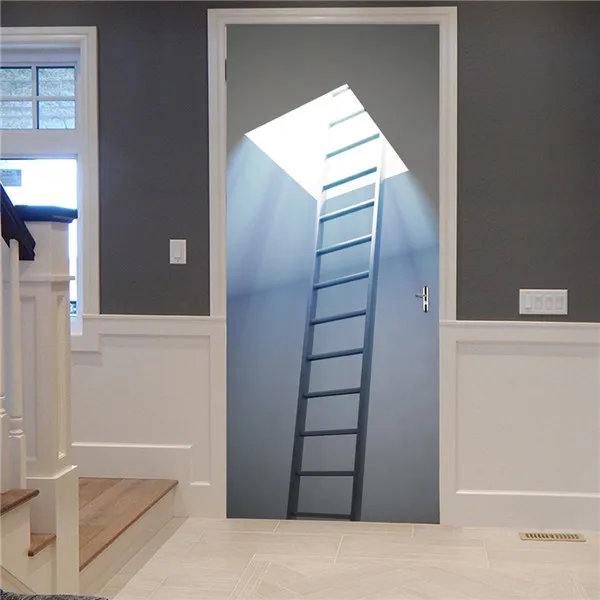 77x200 см, 3D креативные наклейки на дверь для гостиной, спальни, ПВХ, самоклеющиеся обои, домашний декор, сделай сам, водостойкие настенные наклейки - Цвет: MT195