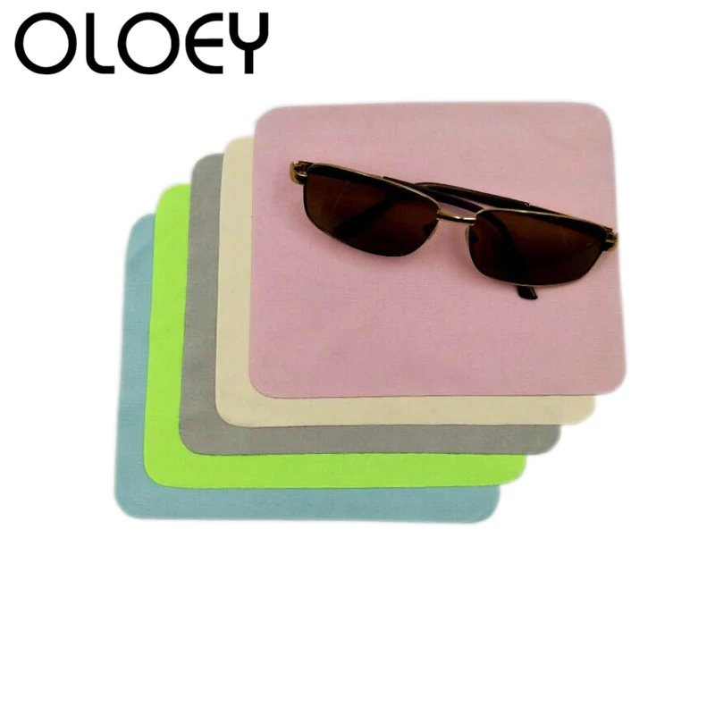 New 20PCS High Quality Colorful Lens Cloth Cleaning Microfiber Glasses