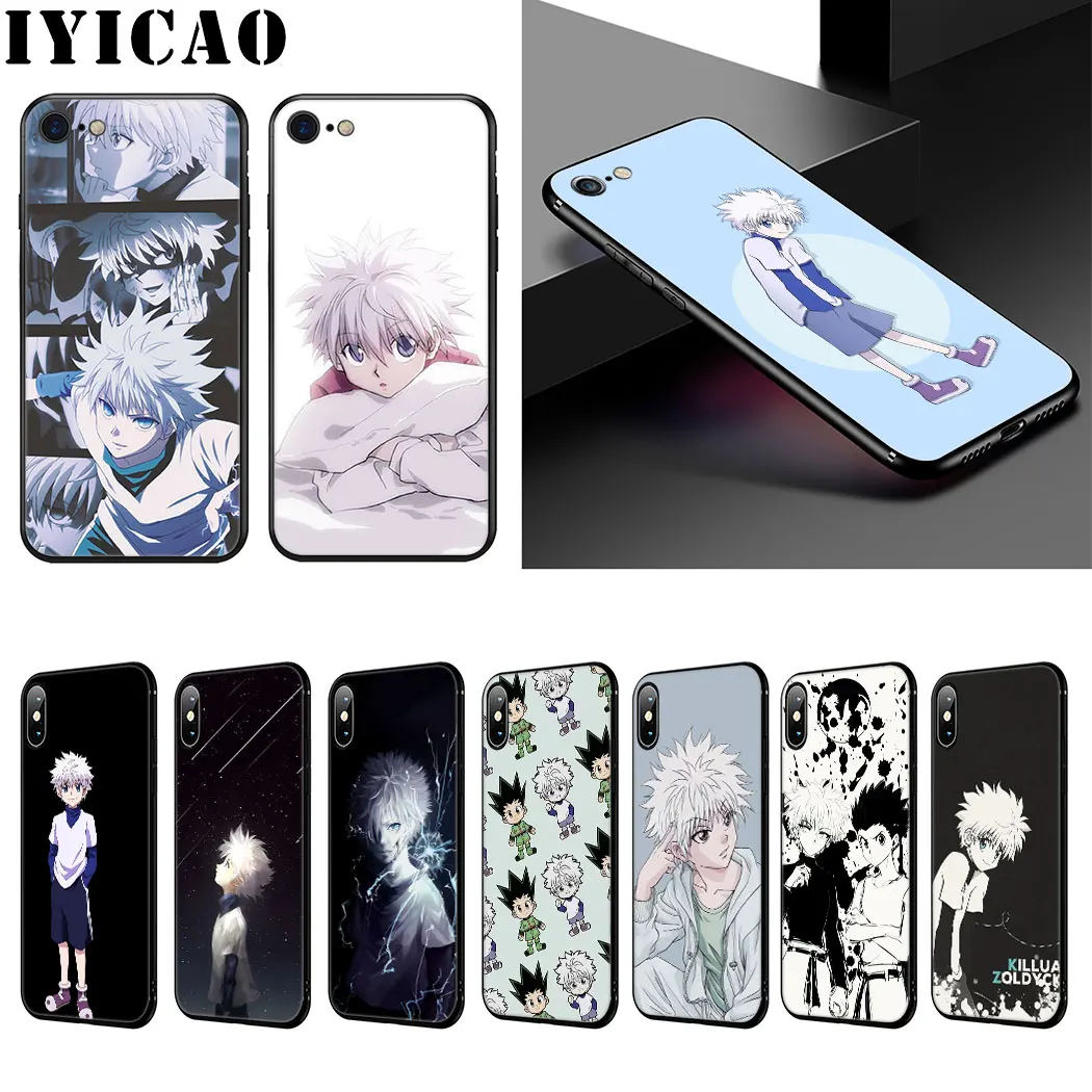 Мягкий чехол IYICAO Killua для iPhone XR X XS Max 6 S 7 8 Plus 5 5S SE |