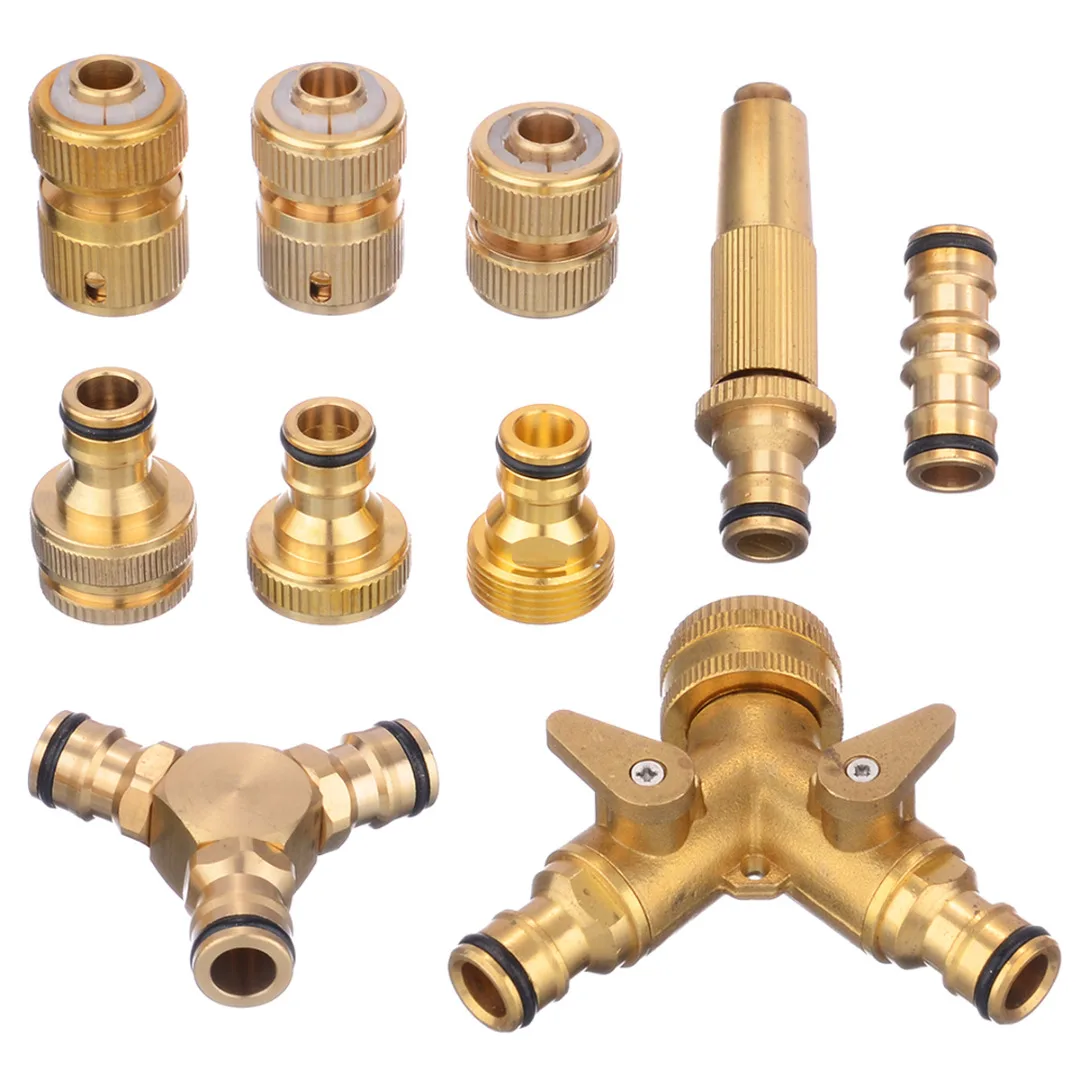 Brass Hose Tap Connector Threaded Garden Water Pipe Adaptor Fitting YZ  Watering Equipment Yard, Garden & Outdoor Living LE8017130