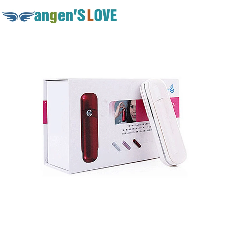 

Mini Facial Mist Sprayer Moisturizing Beauty Care Mist Facial Steamer Rechargeable Handy Nano Sprayer USB Red White Color