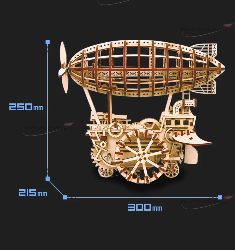 MOMEMO 3 вида 3D деревянная модель головоломка лазерная резка механическая модель деревянная игра-головоломка DIY Заводной механизм подвижная сборная игрушка