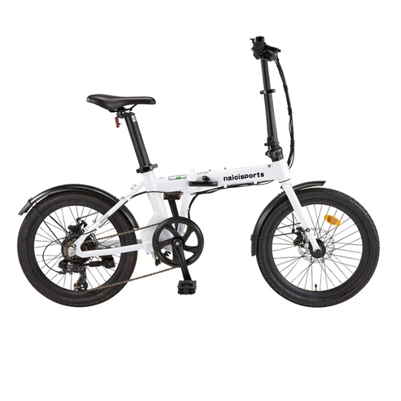 20 дюймов складной электрический велосипед Алюминиевый сплав светильник ebike взрослый дорожный городской Электрический велосипед - Цвет: white