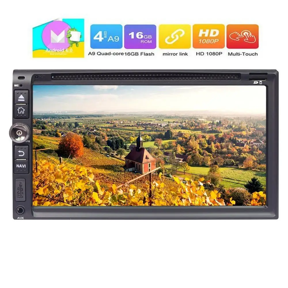Double Din Android 6 0 font b Car b font Stereo DVD Player 6 95 In