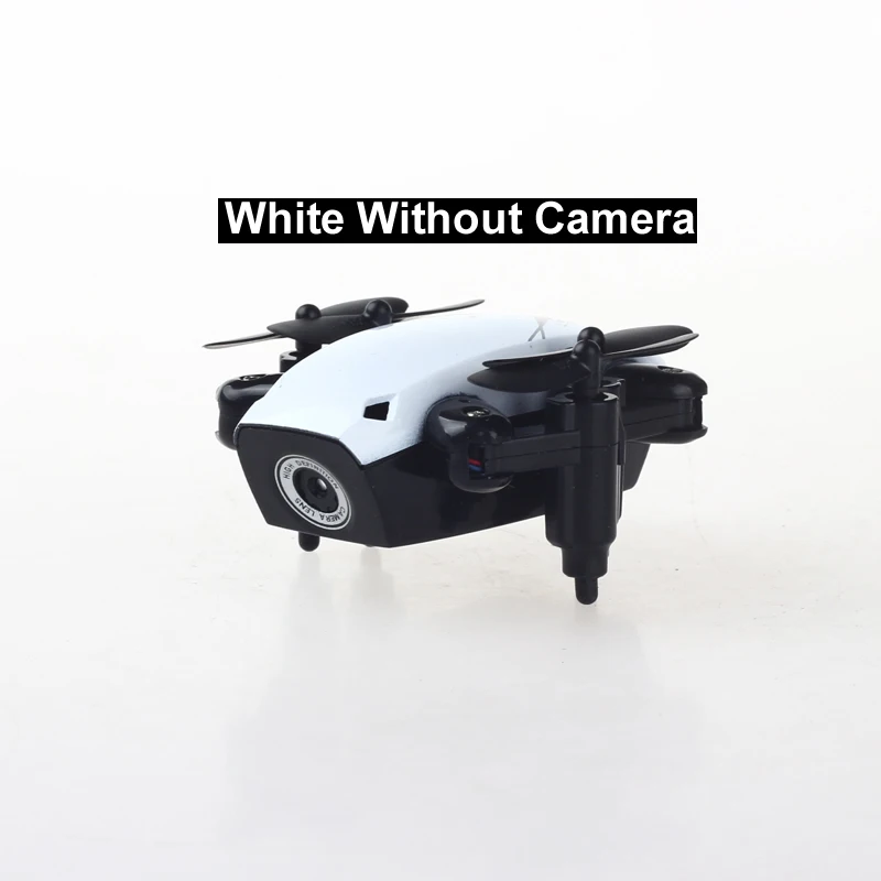 S9 S9HW складной мини RC Дрон Карманный Дрон с HD камерой удержание высоты Wifi FPV RC игрушки для детей как рождественский подарок NSWB - Цвет: White No Camera