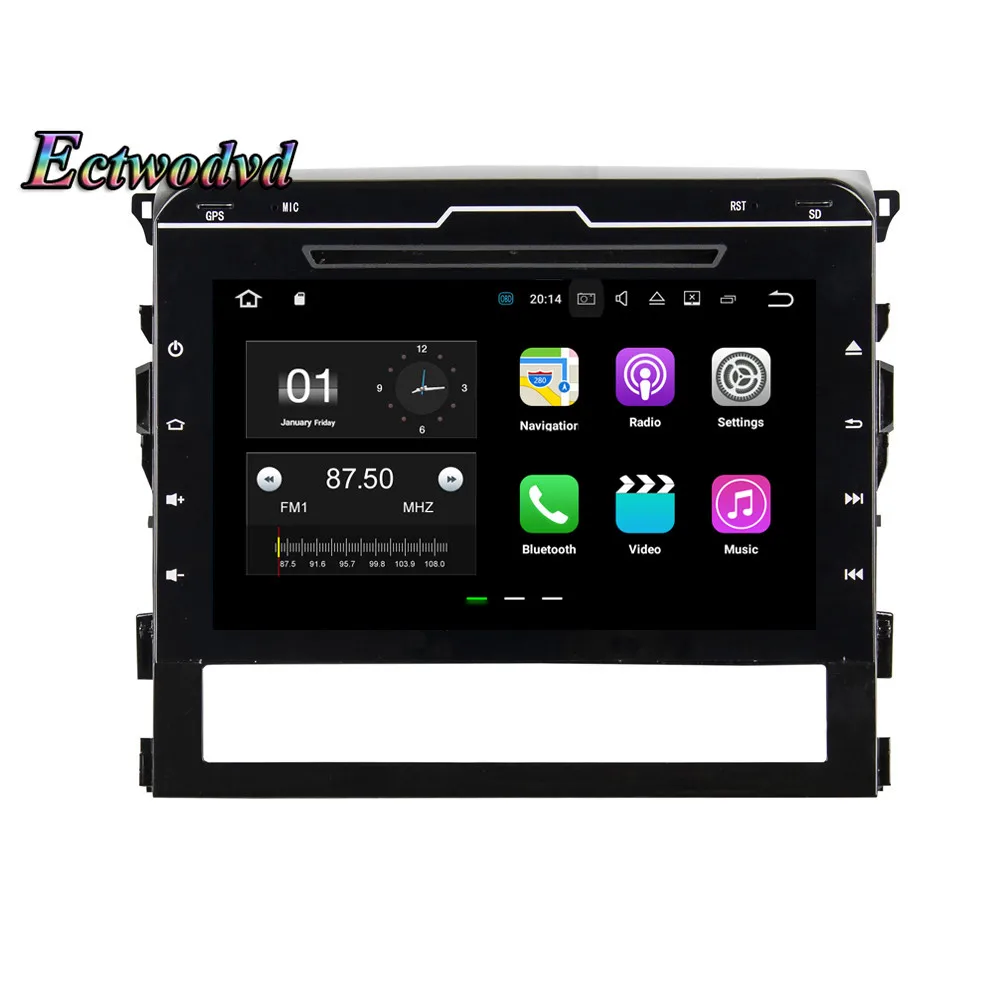 Clearance Ectwodvd Octa Core 4G RAM 64G ROM Android 9.0 Car Multimedia DVD Player GPS HeadUnit for Toyota Land Cruiser 2016 2017 2018- 16