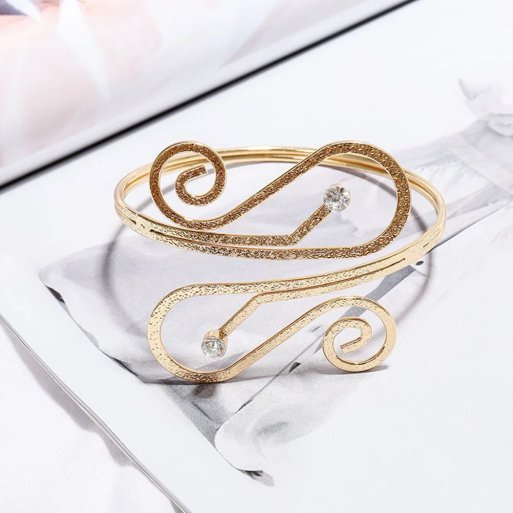 Fashion Womens Jewelries Girls Bracelets Armband Boho Punk Cuff Wave