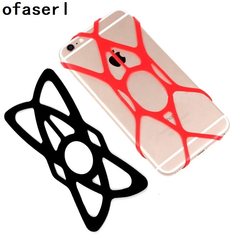 

Ofaserl Bands Fixed Bike Phone Holder Security Silicone Band For Bicyle Stand Mount For Samsung Huawei P8 for iPhone 6s 7/Plus