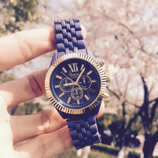 Geneva женские часы новые Kerry часы с крыльями, 6 цветов Япония движение текстурированное гнездо стильный матовый браслет часы
