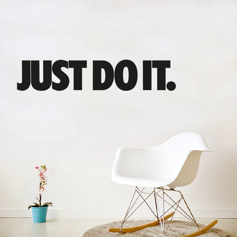 D34" Just Do It" наклейка виниловая декоративная наклейка на стену Наклейка s для гостиной Кабинета офиса Современный домашний декор