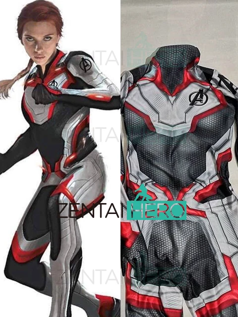 Avengers 4 Untitled Avengers Movie Team Cosplay Costume 3D Print Female Muscle Avengers Endgame Film Quantum Realm Bodysuit