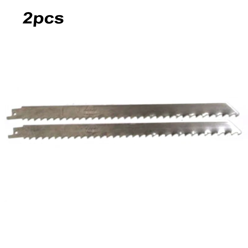  2pc Saw Blades 300mm Sharp Reciprocating Cutting Tool For Cutting Ice And Frozen Meat Reciprocating