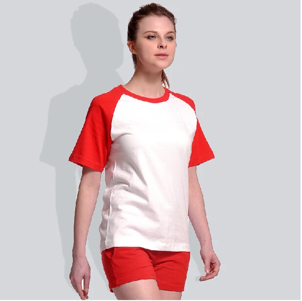 Cotton Spandex Summer Casual Design Tee With Contrast Collar And Sleeve