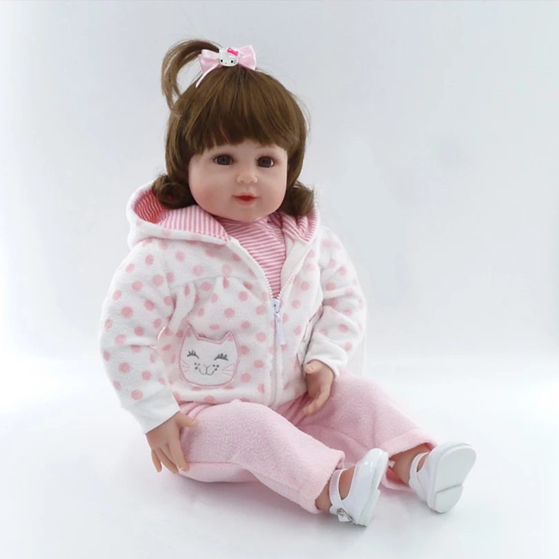 High Quality Realistic Dolls Stuffed Toys Lifelike Bedtime Toys For babies Girl Soft Cotton Reborn Baby Fashion Dolls