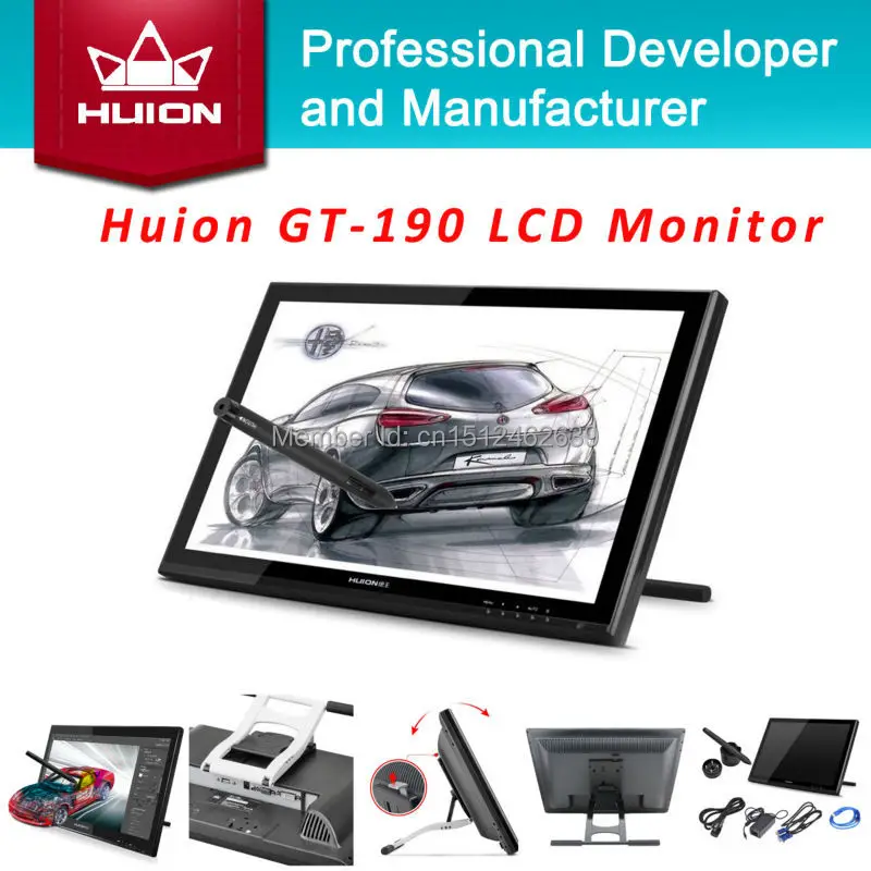 Huion GT-190 TFT жк-дисплей монитор 19-inch сенсорный экран графика планшет цифровой |