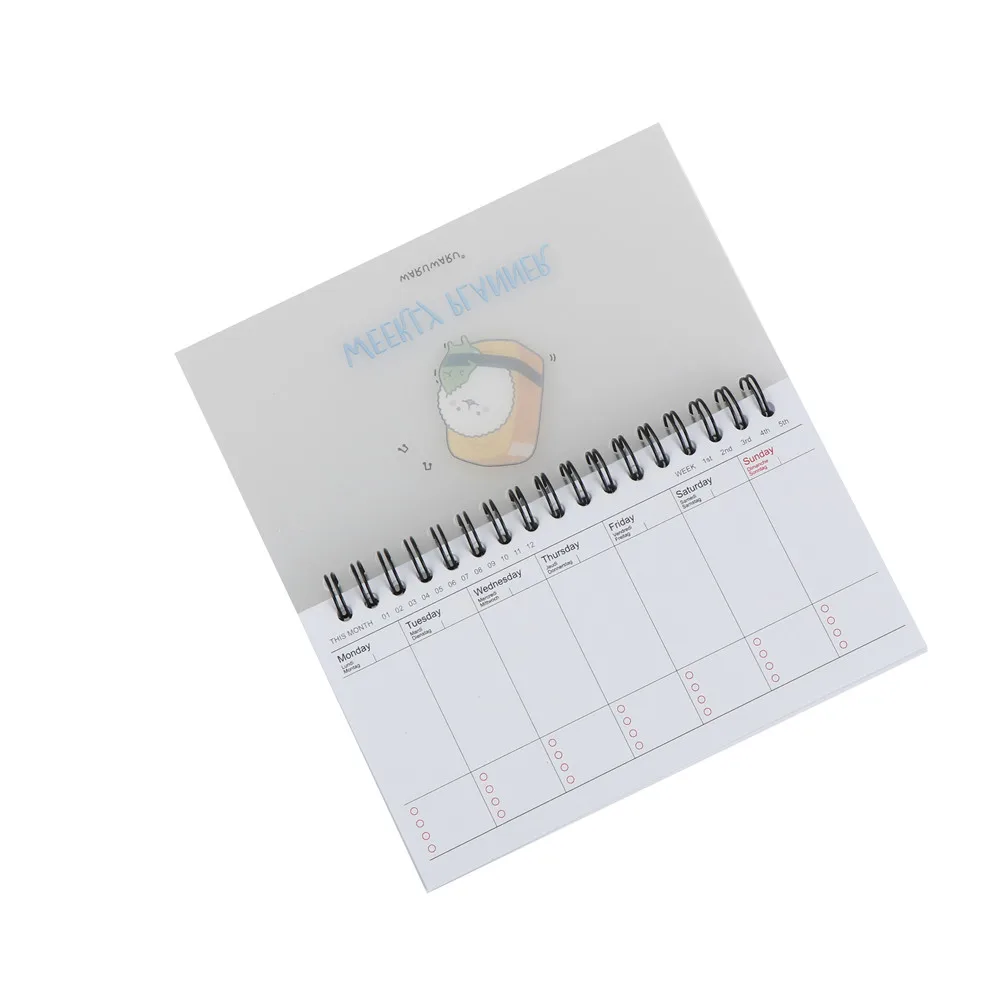 Миниатюрный органайзер для детей 50 листов 100 страниц 16 Х9 см|agenda filofax|weekly plannercoil