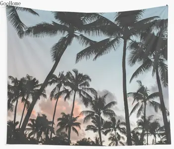 

Pacific Palms Wall Tapestry Cover Beach Towel Throw Blanket Picnic Yoga Mat Home Decoration