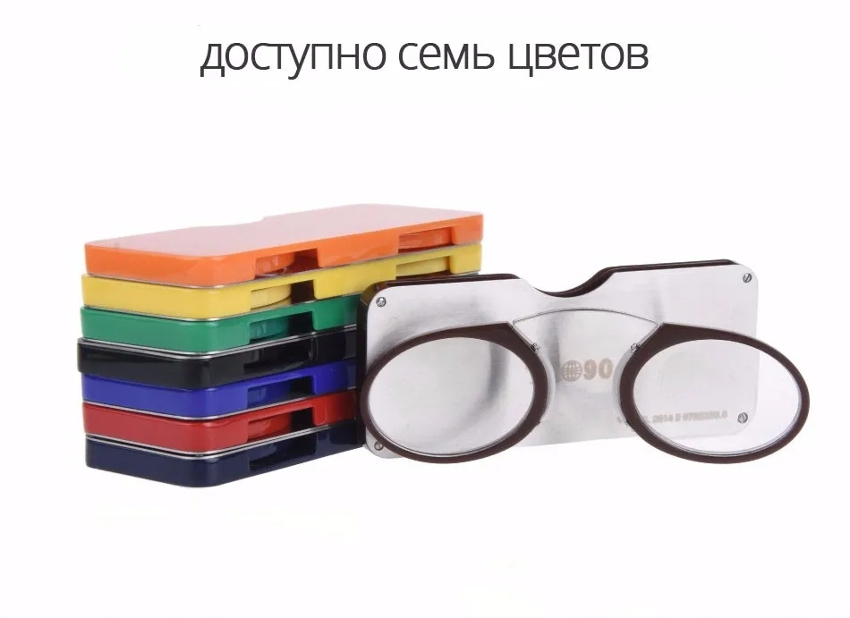 Guanhao титана магнитные очки для чтения с Чехол Зажим Для Носа Круглый Оптические очки диоптрий рецепт очки для чтения