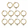 10Pcs DIY Clip On Earring Converters Non-pierced Ear Round Hoops Jewelry Finding 2