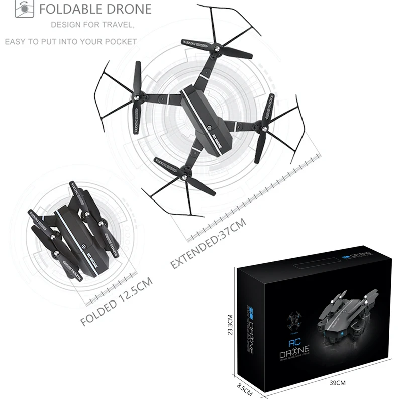 Elfie Drone MiNi Foldable Selfie Drone with HD Camera Drones WiFi FPV Quadcopter RC Helicopter One Key Return Dron Vs E56 H47 Elfie Drone MiNi Foldable Selfie Drone with HD Camera Drones WiFi FPV Quadcopter RC Helicopter One Key Return Dron Vs E56 H47