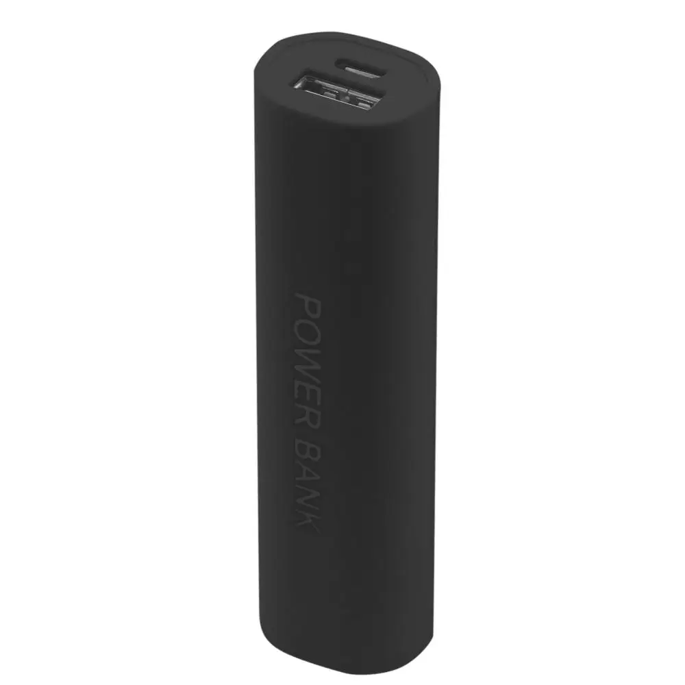 DIY USB Мобильный Внешний аккумулятор зарядное устройство Коробка Чехол Аккумулятор для 1x18650 портативный - Цвет: Black