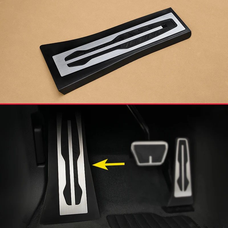 Car Styling Stainless Steel Footrest Non Slip Pedal Cover For BMW X5 X6 F15 M Sport F16 F85 F86