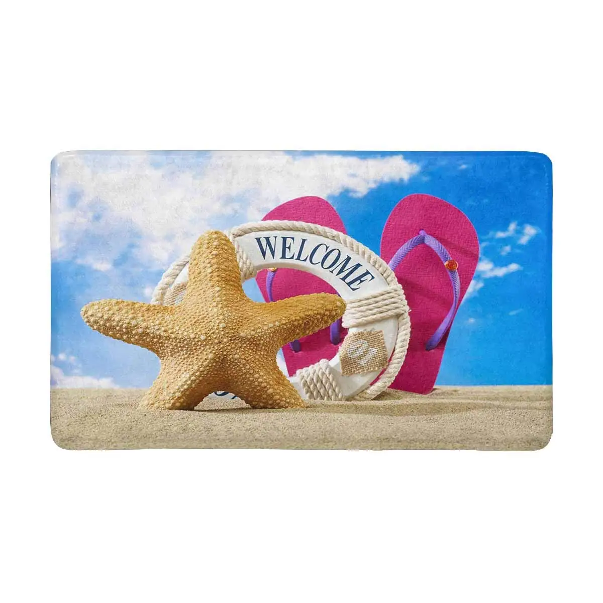 to The Beach Doormat Anti Slip Entrance Mat Floor Rug Indoor