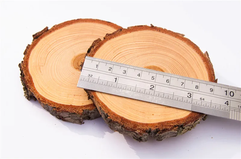 Wood Slices Multi Size Rustic Rounds With Rough Bark Wood Slices Multi Size Rustic Rounds With Rough Bark For Crafts Slice Christmas Ornaments In Figurines Miniatures From Home