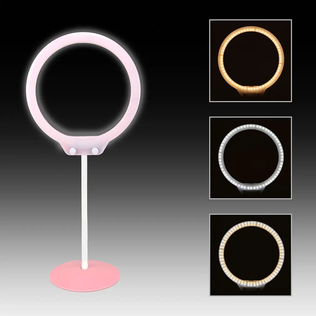 Conduziu a Luz do Anel Fotografia com Grampo de Telefone Lâmpada para a Gravação de Vídeo Zomei Câmera Dimmable Lâmpada Foto Anel 3200 K-5500 k 7 Beleza e saúde
