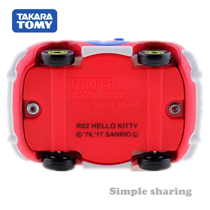 TAKARA TOMY DREAM TOMICA R02 катание на машине Hello Kitty аниме фигурки Детские игрушки литые
