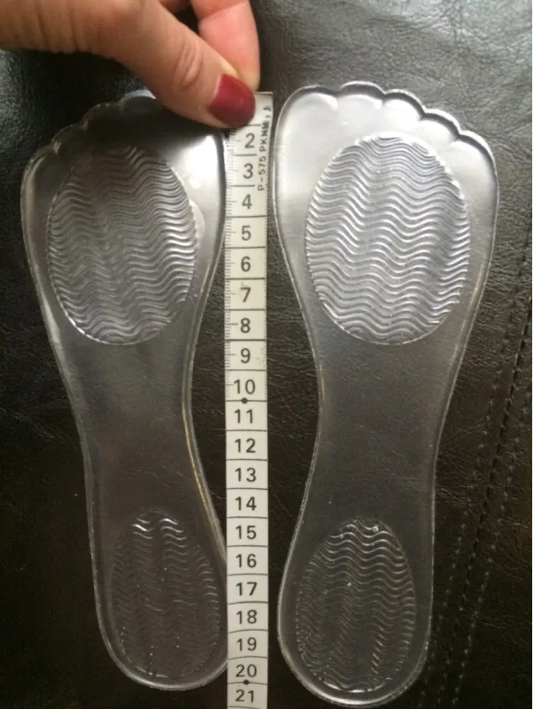 1 пара нескользящих супинаторов прозрачные массажные стельки для обуви Уход за ногами массажные силиконовые гелевые стельки