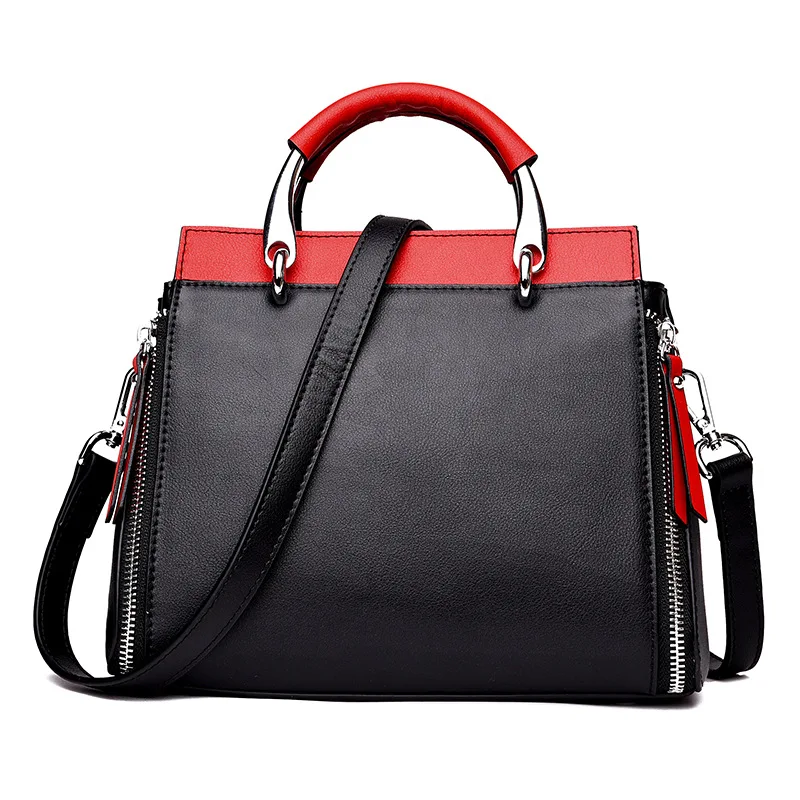 

Leather lady handbag 2019 new fashion cowhide impingement single shoulder bag leisure 100 lap oblique satchel bag