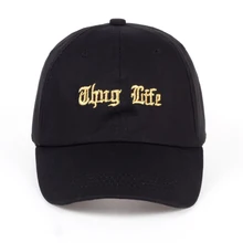 Thug Life, шляпа в стиле хип-хоп, черная бейсболка, летняя уличная Кепка в стиле рок, рэп, 2pac, шапки для подростков, унисекс, шляпа для папы, бейсболка