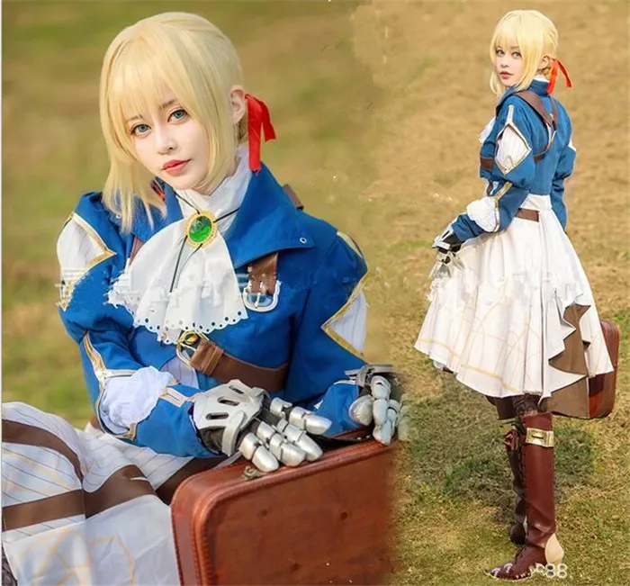 Фиолетовый Evergarden Косплэй обувь фиолетовый эвергард, черный, желтый; аниме-Косплэй A431