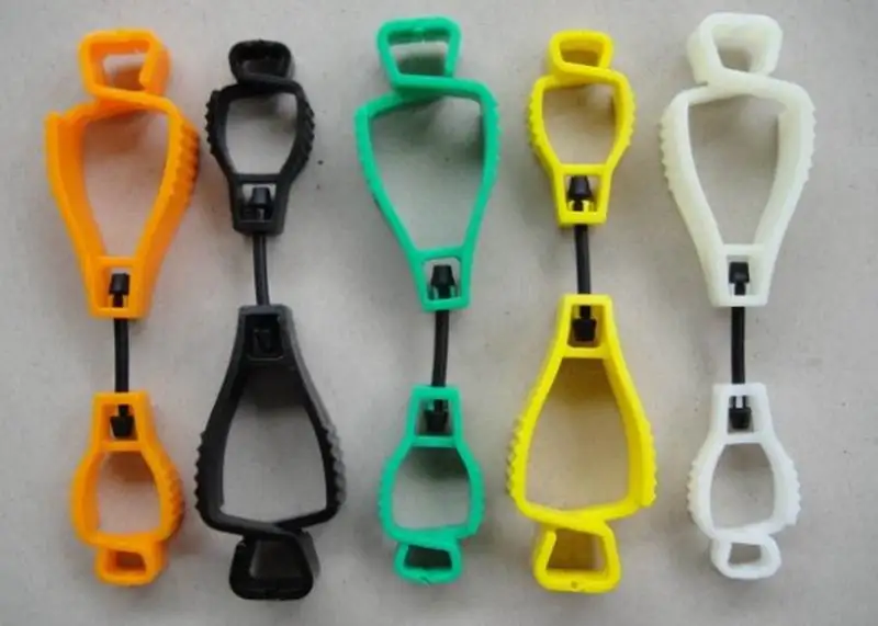 1000pcs Factory Price Plastic Working Glove Clip Work Clamp Safety Work Gloves Clips Guard Labor supplies Make Imprint