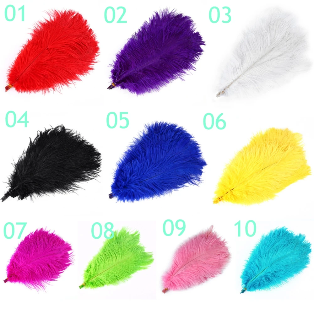 

Hot Sale 10PCS Ostrich Feather 50-55 cm Wedding Decoration Party Plumage Decorative Celebration Carnival Accessory Craft Making