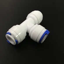 3/" OD трубчатый тройник Тип PE трубы фитинг шланг пластик быстрый разъем Аквариум RO фильтр для воды обратного осмоса системы