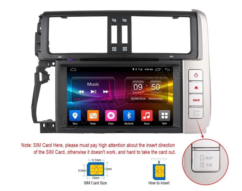 Perfect for Toyota Land cruiser Prado 150 2010-2013 car dvd player Android 6.0 Quad Core car multimedia radio stereo 18