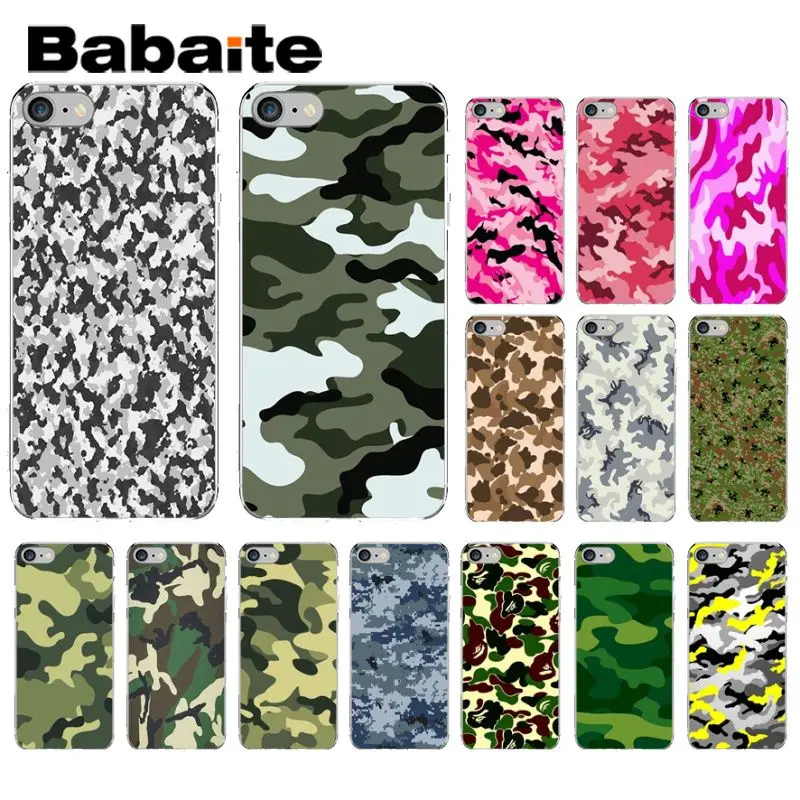 

Babaite cool Camouflage Pattern Army man Soft Silicone Phone Case for iPhone 8 7 6 6S Plus 5 5S SE XR X XS MAX Coque Shell