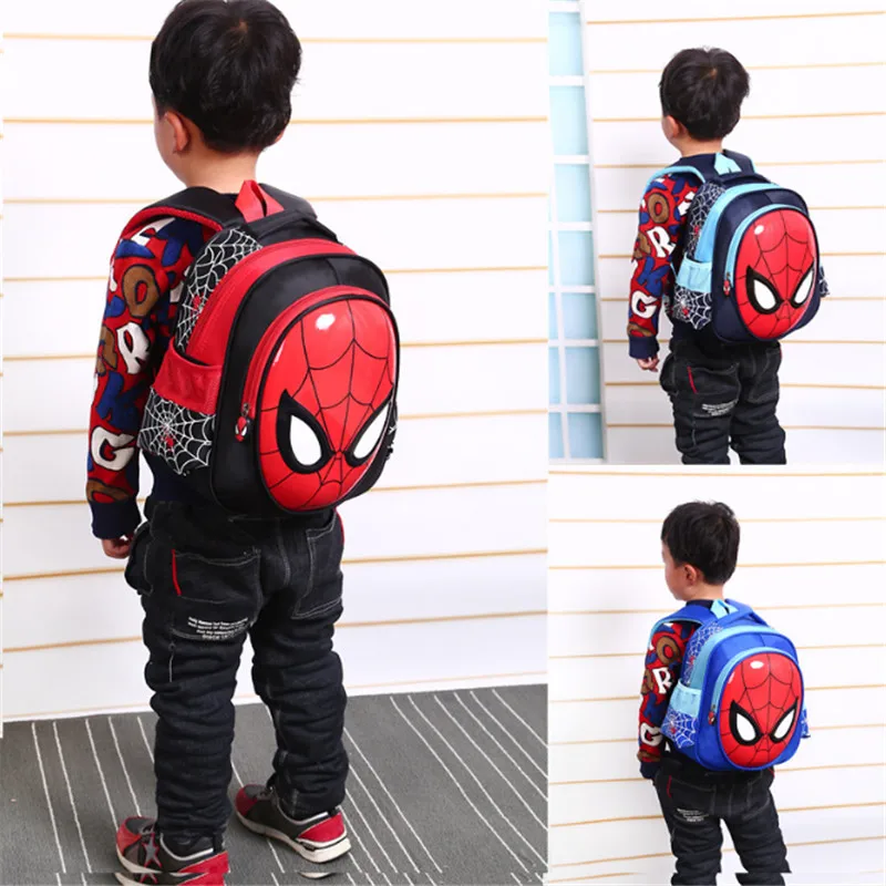 

Christmas Gift 3D Spiderman School Bags For Boy Girls First Grade School Backpacks For Children Kids Schoolbag Mochila Escolar