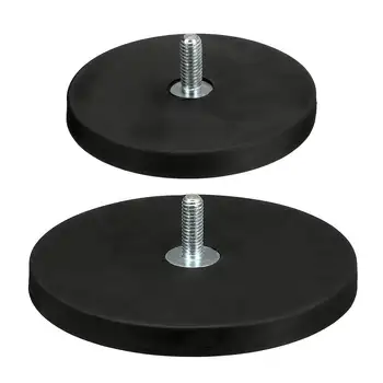 

Rubber Magnet Strong Neodymium Coated Pot Magnetic Materials Tools D66mm/D88mm LED Light Camera Mount Hardware